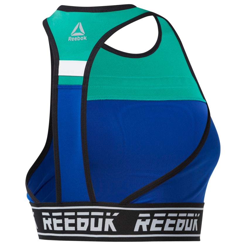 REEBOK WOMEN'S BLUE LOW-IMPACT BRALETTE