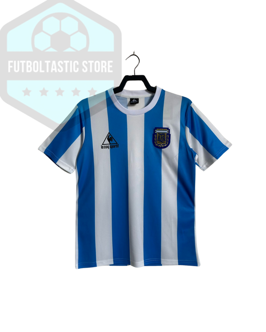 Argentina White/Blue Retro Jersey