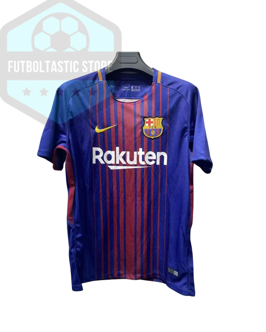 Barcelona Thin Stripped Blue/Red  Retro Jersey