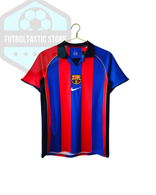 Barcelona Red/Blue/Gold Retro Jersey