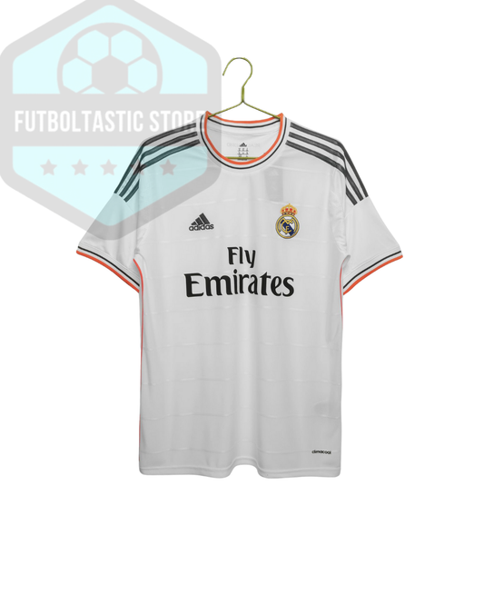 Real Madrid White/Black Stripes Retro Jersey