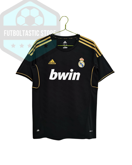 Real Madrid Black/Gold Stripes Retro Jersey