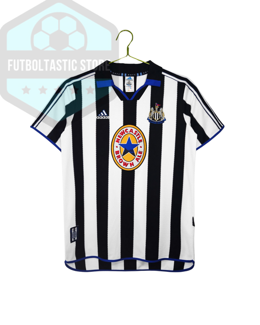 Newcastle United Black/White Stripes Retro Jersey