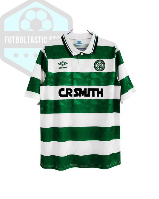 Celtic FC Green/White Stripes Retro Jersey