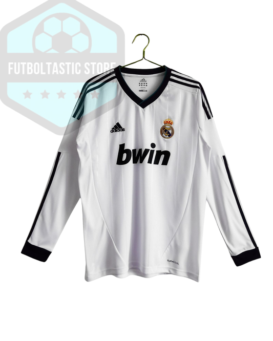 Real Madrid White Full Sleeves Retro Jersey
