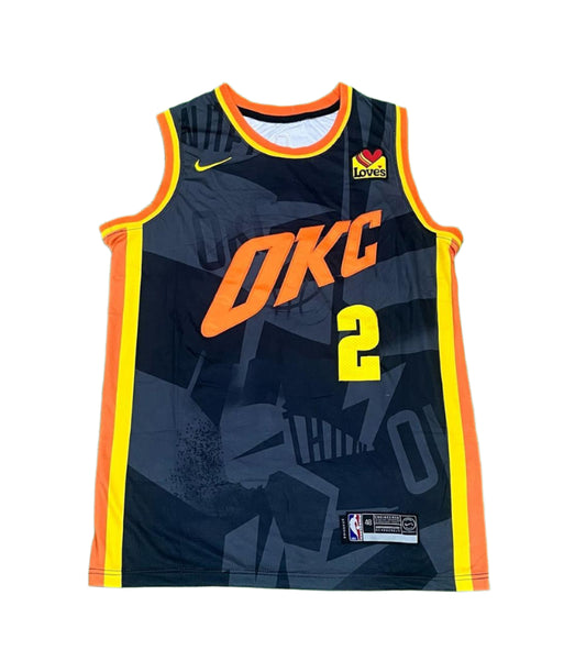 Shai Gilgeous-Alexander Oklahoma City Thunder NBA (Blue and Grey)