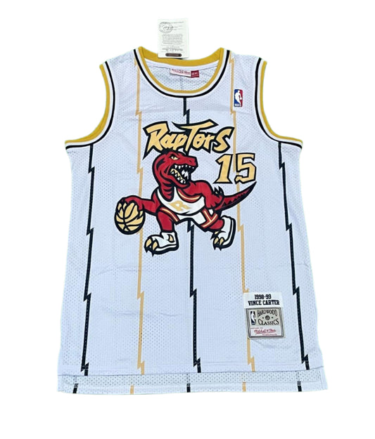 Vince Carter Toronto Raptors NBA (White and Golden)