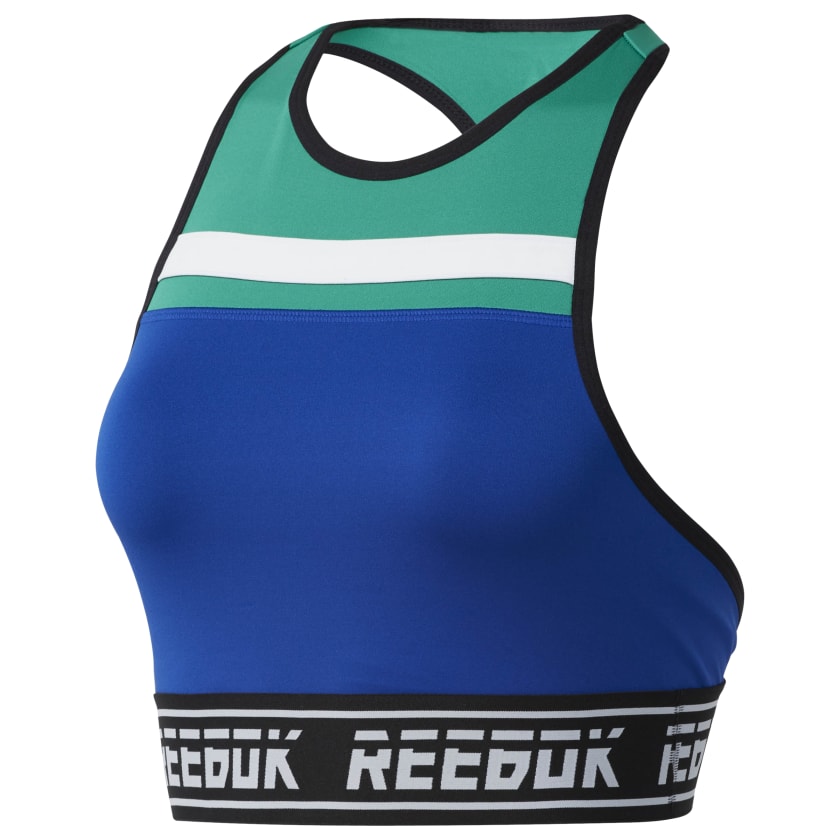 REEBOK WOMEN'S BLUE LOW-IMPACT BRALETTE