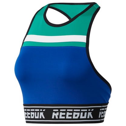 REEBOK WOMEN'S BLUE LOW-IMPACT BRALETTE