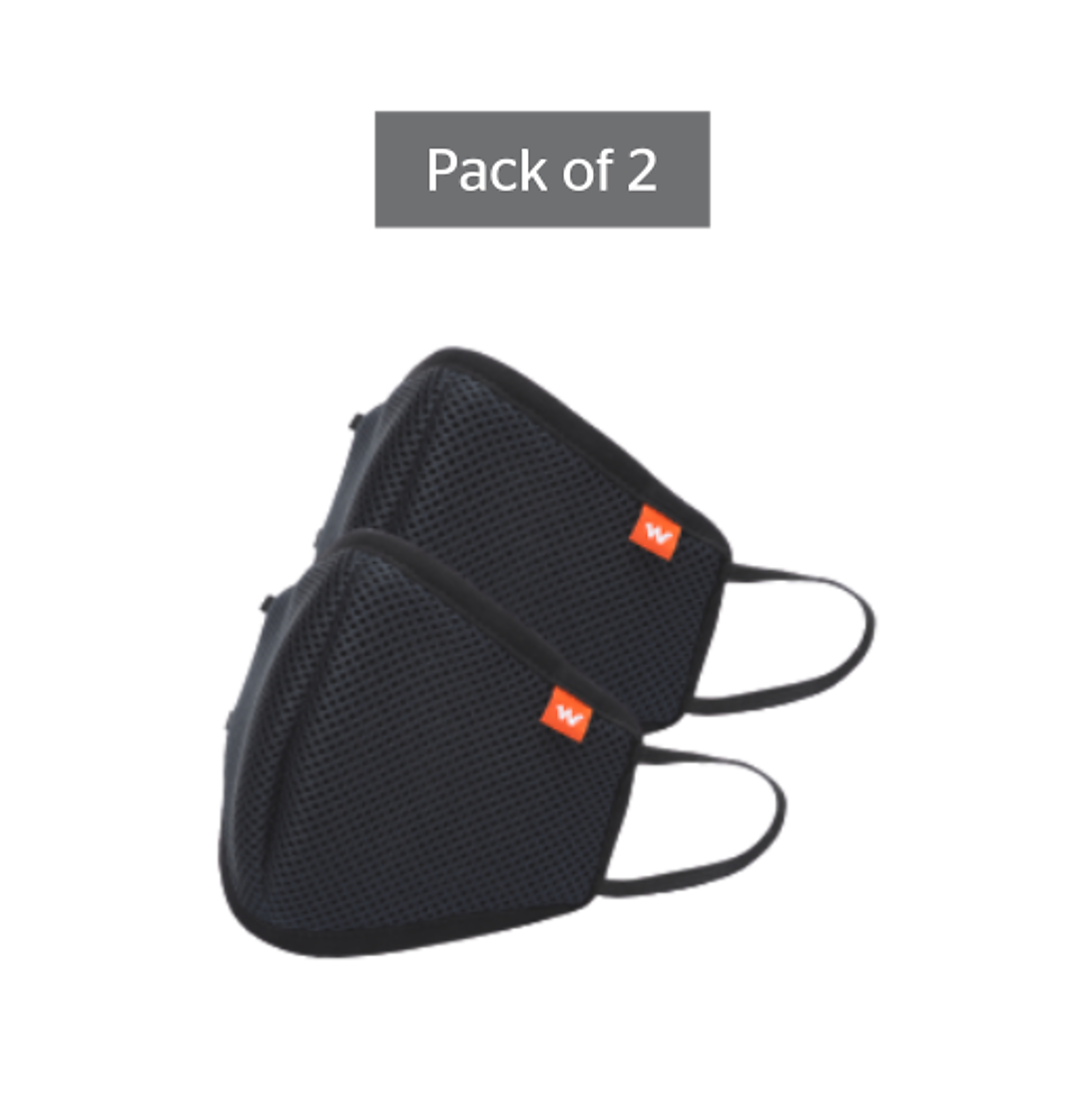SUPERMASK W95 Reusable Outdoor Respirator – Pack Of 2 - Black