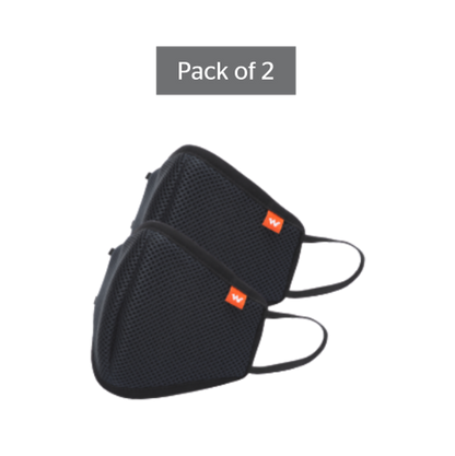 SUPERMASK W95 Reusable Outdoor Respirator – Pack Of 2 - Black
