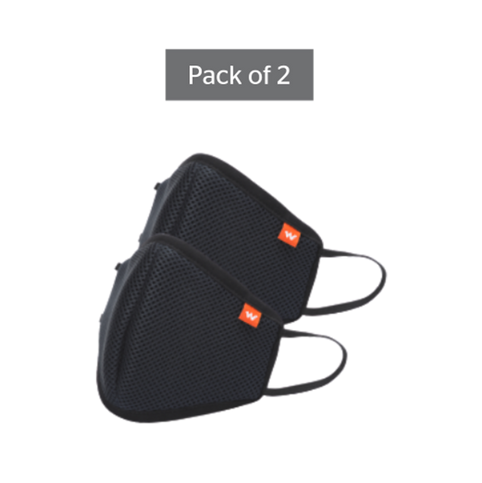 SUPERMASK W95 Reusable Outdoor Respirator – Pack Of 2 - Black